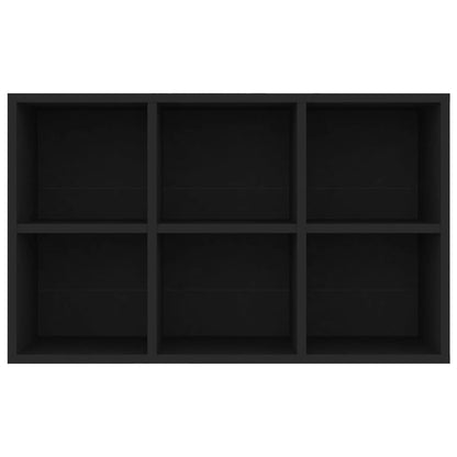Bokhylle Svart 66x30x98 cm