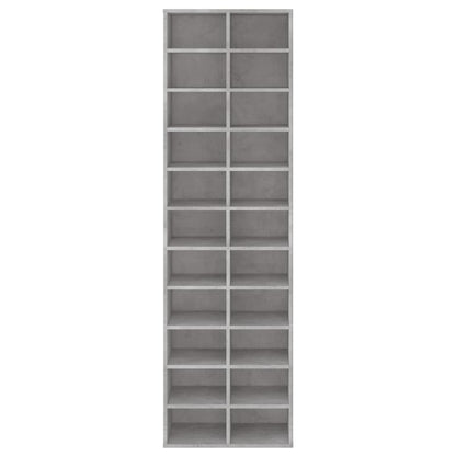 Skoskap Skohylle Skobenk Betonggrå 54x34x183 cm