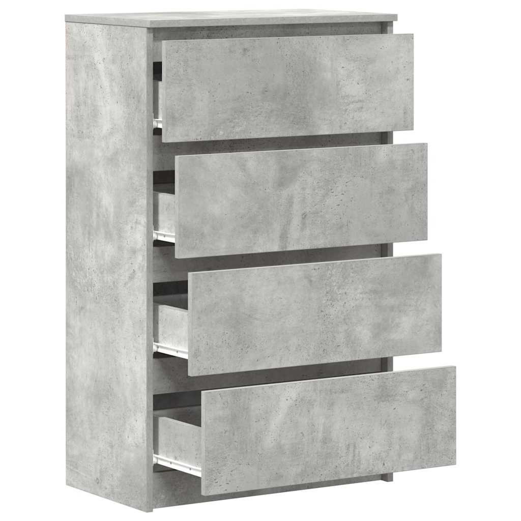 Kommode Betonggrå 60x35x98,5 cm