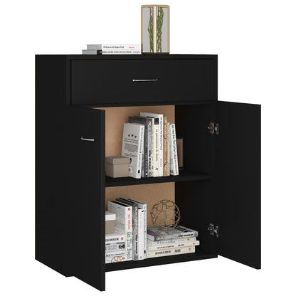 Skjenk Svart 60x30x75 cm