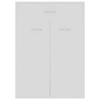 Skoskap Skohylle Skobenk Hvit 60x35x84 cm