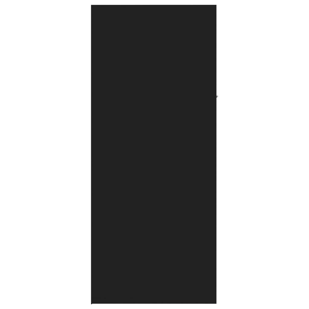 Skoskap Skohylle Skobenk Svart 60x35x84 cm