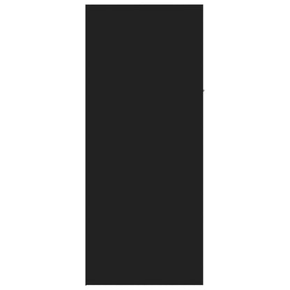 Skoskap Skohylle Skobenk Svart 60x35x84 cm