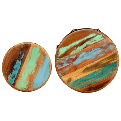 Salongbord Sofabord Tre Gjenvunnet Heltre 2 stk