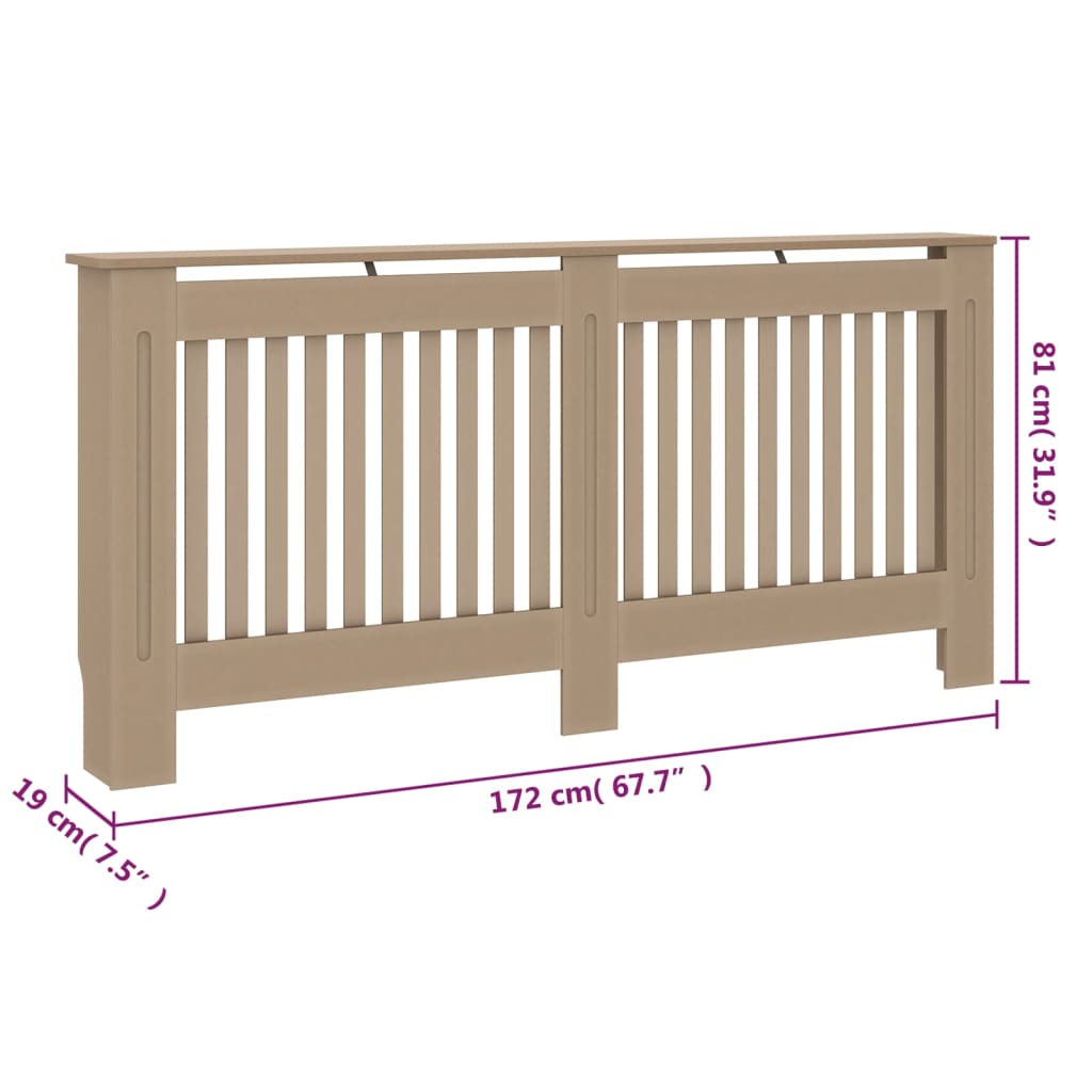 Radiatordeksel 172x19x81 cm MDF