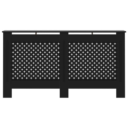 Radiatordeksel svart 152x19x81,5 cm MDF