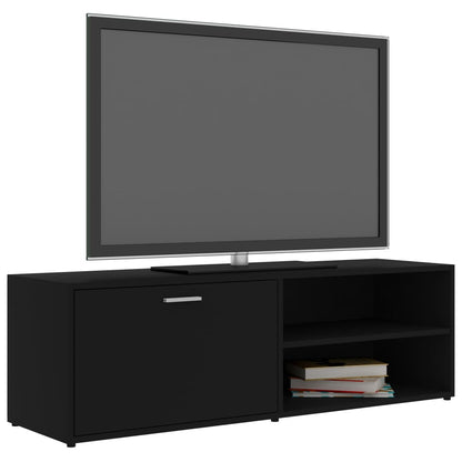 TV-benk svart 120x34x37 cm konstruert tre