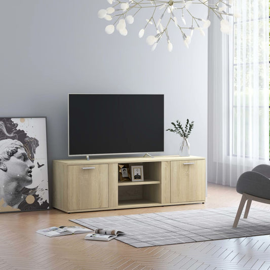 TV-benk sonoma eik 120x34x37 cm konstruert tre