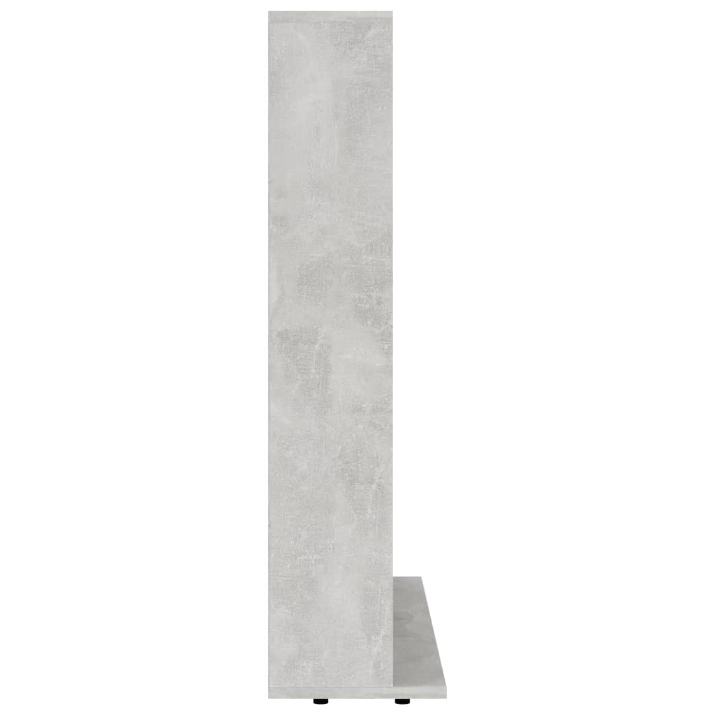 Vegghylle CD-hylle betonggrå 102x23x89,5 cm konstruert tre