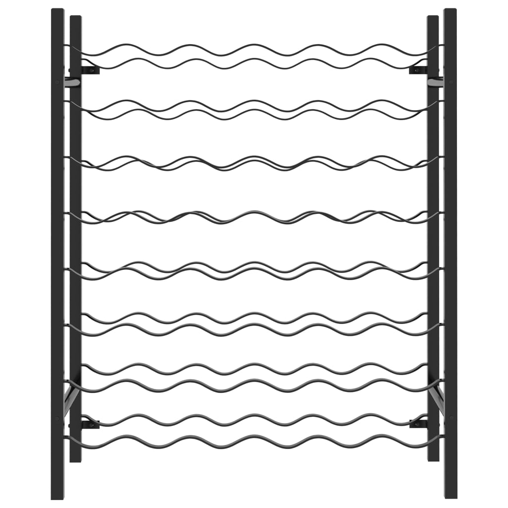 Vinstativ for 48 flasker metall svart