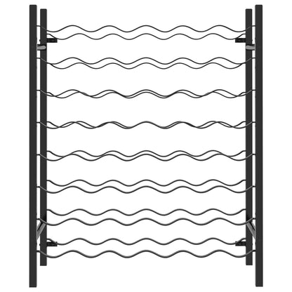 Vinstativ for 48 flasker metall svart