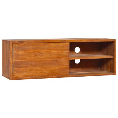 TV-benk Veggmontert 90x30x30 cm heltre teak