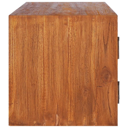 TV-benk Veggmontert 90x30x30 cm heltre teak