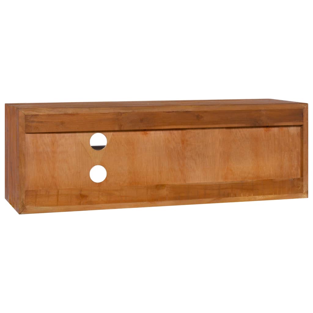 TV-benk Veggmontert 90x30x30 cm heltre teak