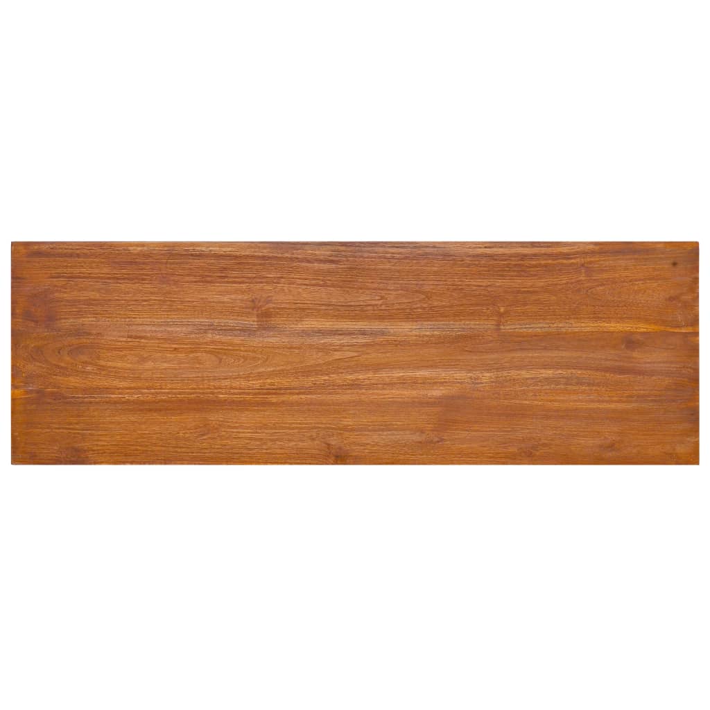 TV-benk Veggmontert 90x30x30 cm heltre teak