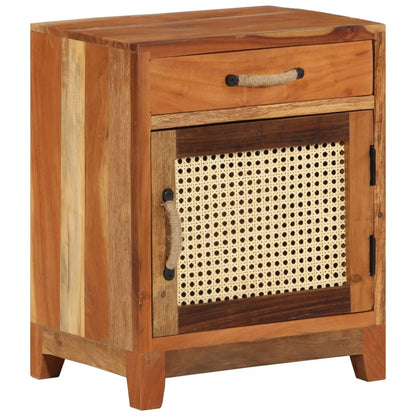 Nattbord Sengbord Tre Gjenvunnet Heltre 40x30x50 cm