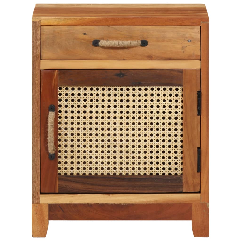 Nattbord Sengbord Tre Gjenvunnet Heltre 40x30x50 cm