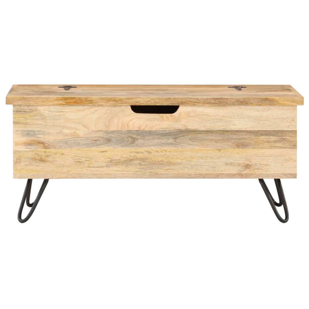 Oppbevaringskiste 90x40x45 cm heltre mango