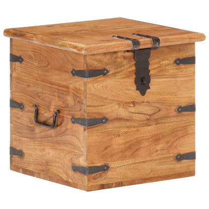 Oppbevaringskiste 40x40x40 cm heltre akasie