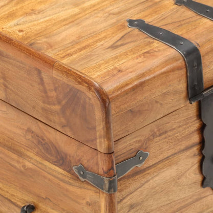 Oppbevaringskiste 40x40x40 cm heltre akasie