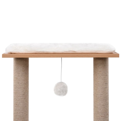 Kattemøbel Kattetre med klorematte i sisal 129 cm