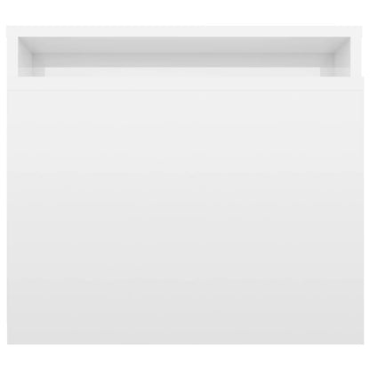 Salongbord Sofabord Høyglans Hvit 100x48x40 cm