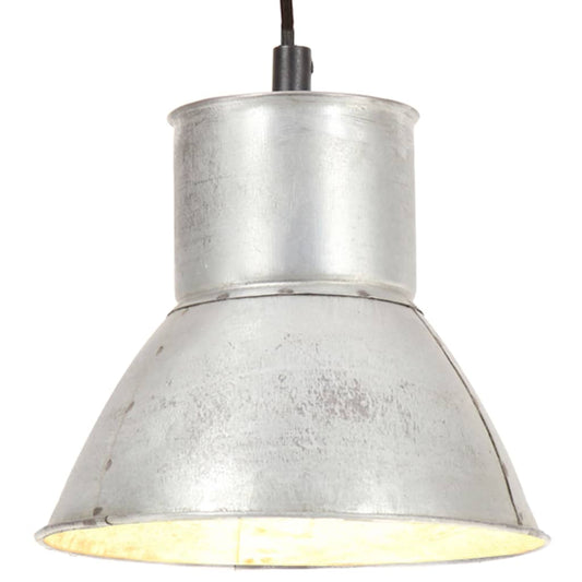 Taklampe Hengelampe 25 W sølv rund 17 cm E27