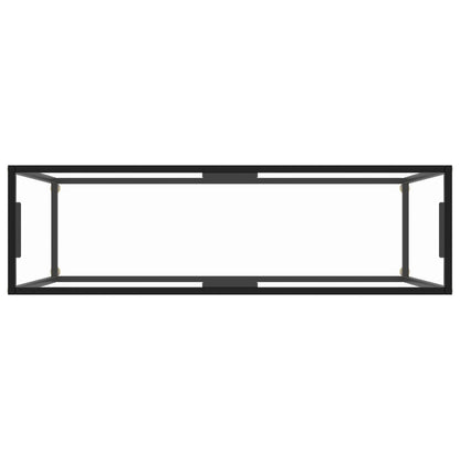 Avlastningsbord Konsollbord DIV. gjennomsiktig 120x35x75 cm herdet glass