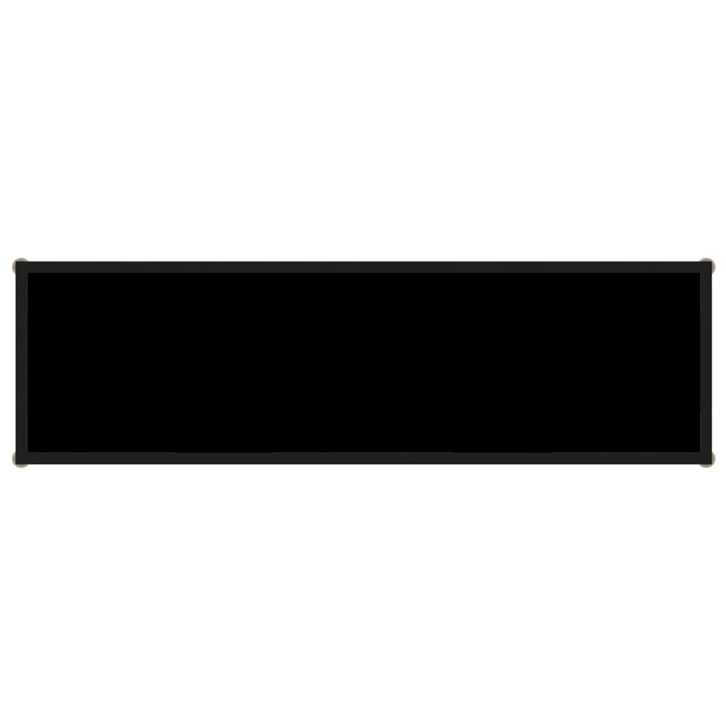 Avlastningsbord Konsollbord Svart 120x35x75 cm herdet glass