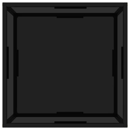 Salongbord Sofabord Svart 60x60x35 cm herdet glass