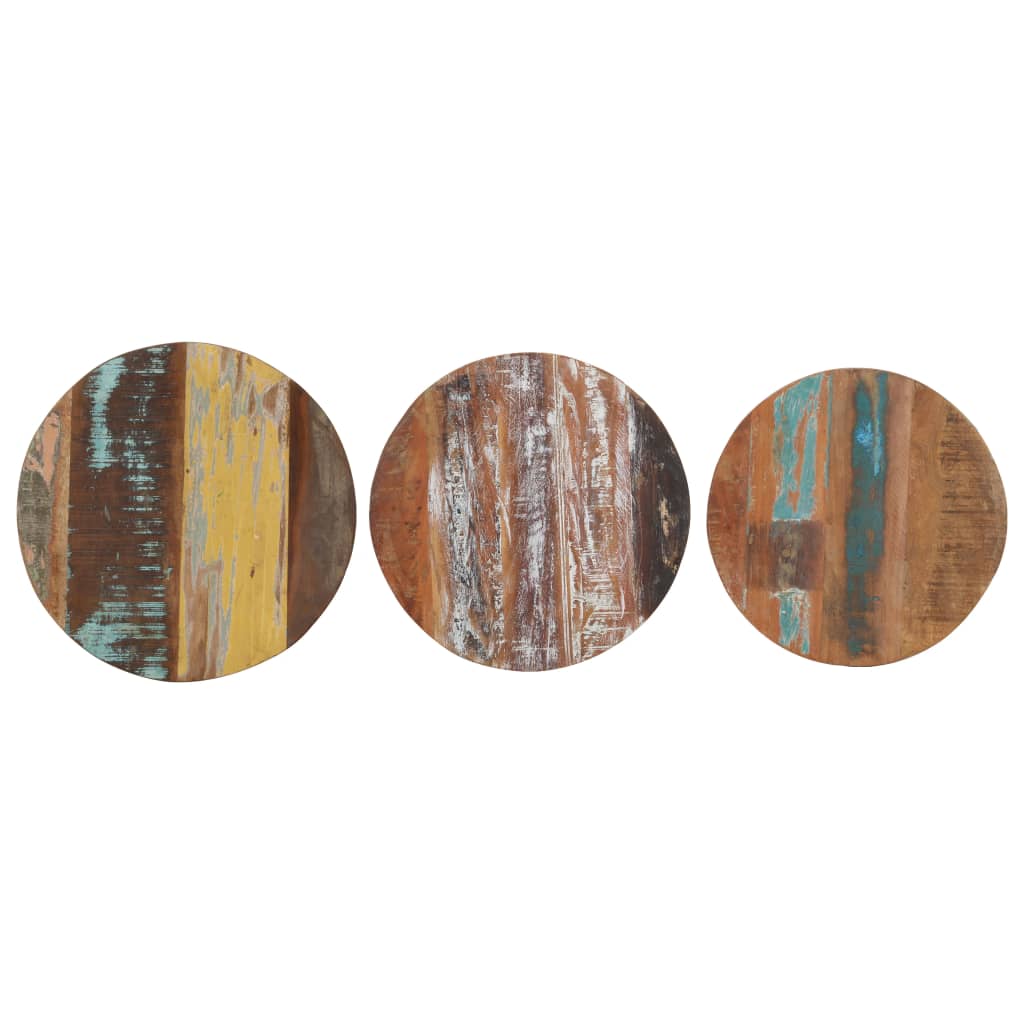 Sidebord Tre 3 stk gjenvunnet heltre