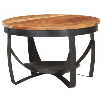 Salongbord Sofabord Tre heltre akasie Ø68x43 cm