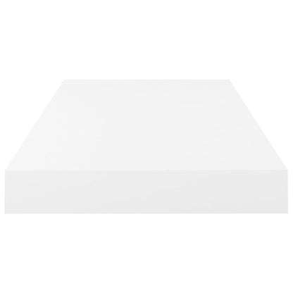 Vegghylle Høyglans Hvit Flytende 4 stk 50x23x3,8 cm MDF