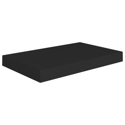 Vegghylle Flytende svart 40x23x3,8 cm MDF