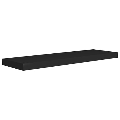 Vegghylle Flytende svart 80x23,5x3,8 cm MDF