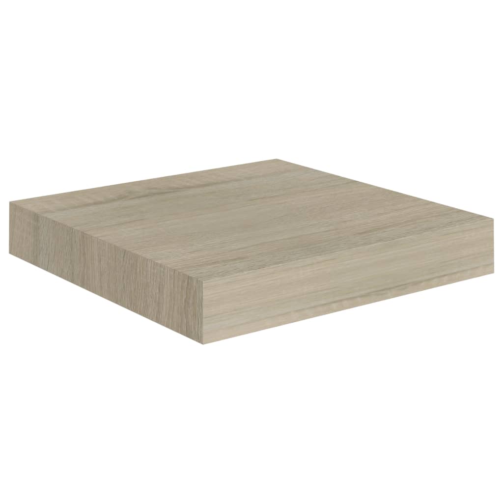 Vegghylle Flytende eik 23x23,5x3,8 cm MDF