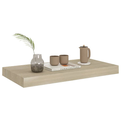 Vegghylle Flytende eik 50x23x3,8 cm MDF