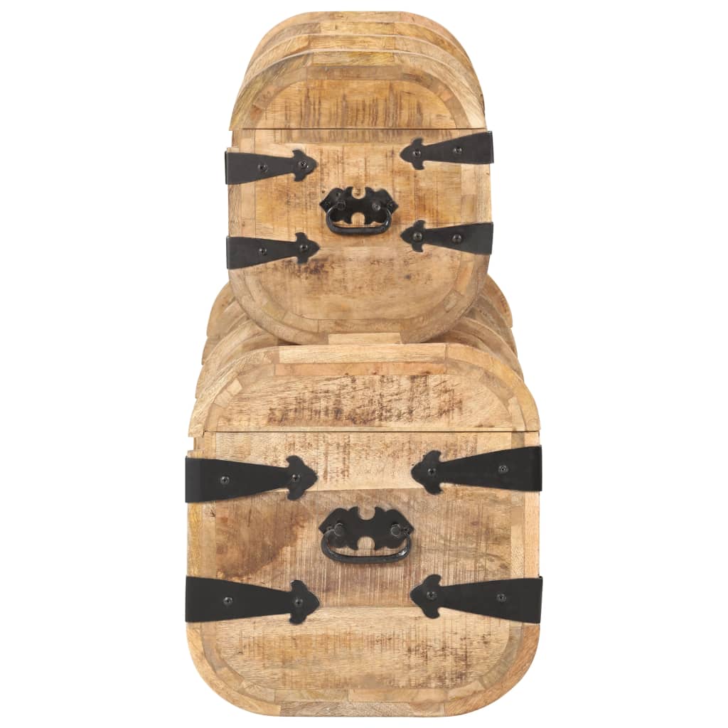 Oppbevaringskiste 2 stk heltre mango