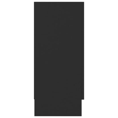 Vitrineskap Svart 120x30,5x70 cm