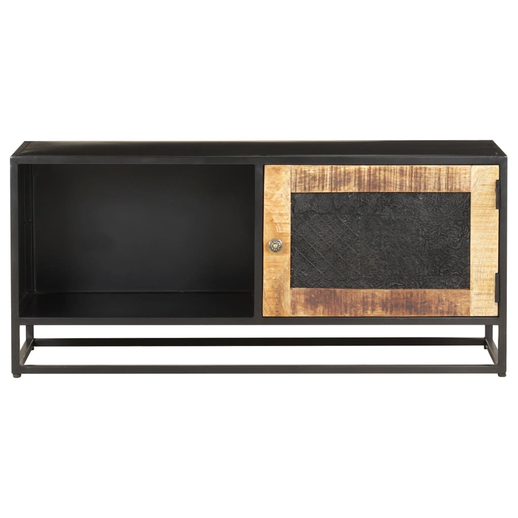 TV-benk 90x30x40 cm grov heltre mango