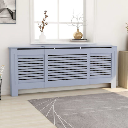 Radiatordeksel MDF grå 205 cm