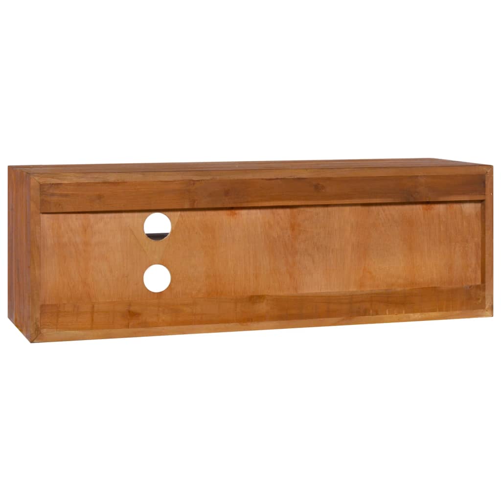 TV-benk Veggmontert 180x30x30 cm heltre teak