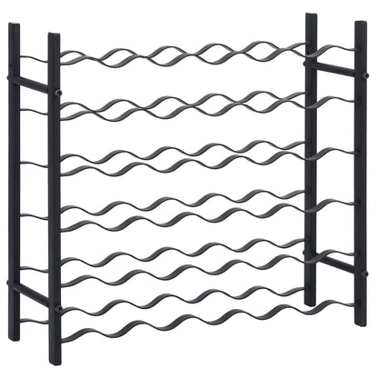 Vinstativ for 36 flasker Svart jern