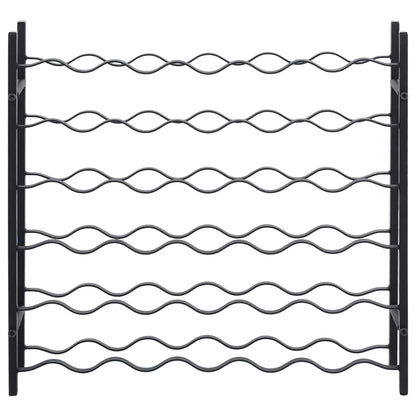 Vinstativ for 36 flasker Svart jern