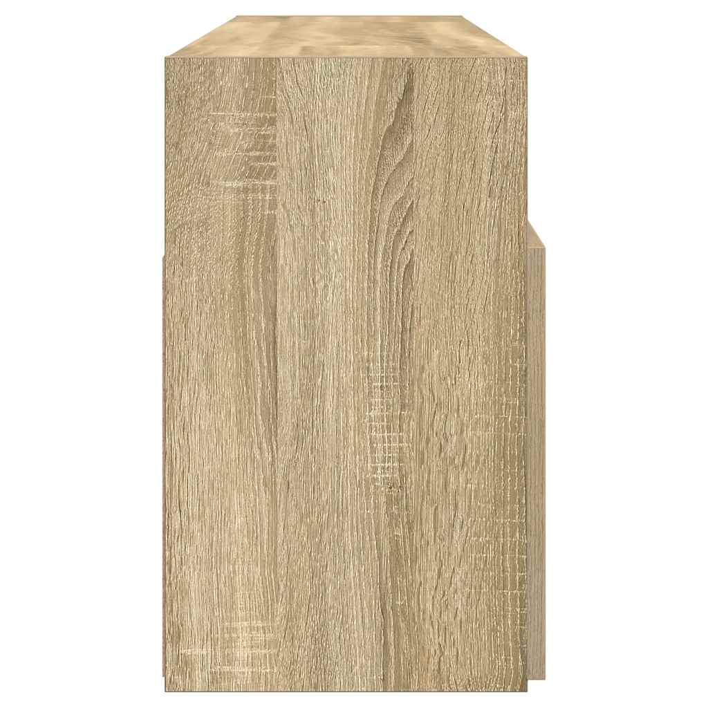 TV-Møbel Sonoma Eik TV-benk med LED-lys 120x30x50 cm