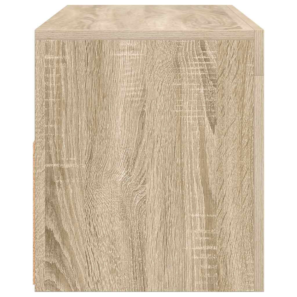 TV-Møbel Sonoma Eik TV-benk med LED-lys 90x35x40 cm