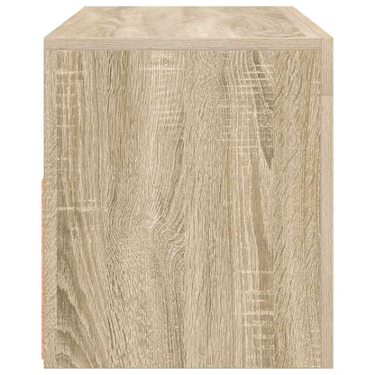 TV-Møbel Sonoma Eik TV-benk med LED-lys 90x35x40 cm