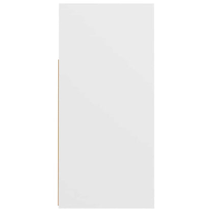 Skjenk Hvit med LED-lys 80x35x75 cm