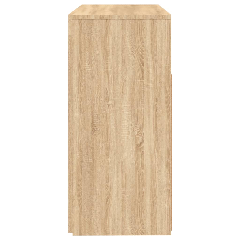 Skjenk Sonoma Eik med LED-lys 80x35x75 cm