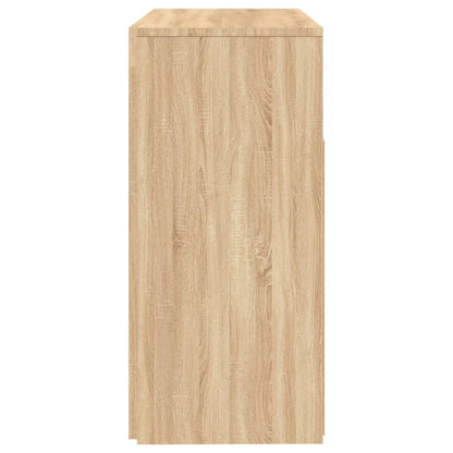 Skjenk Sonoma Eik med LED-lys 80x35x75 cm